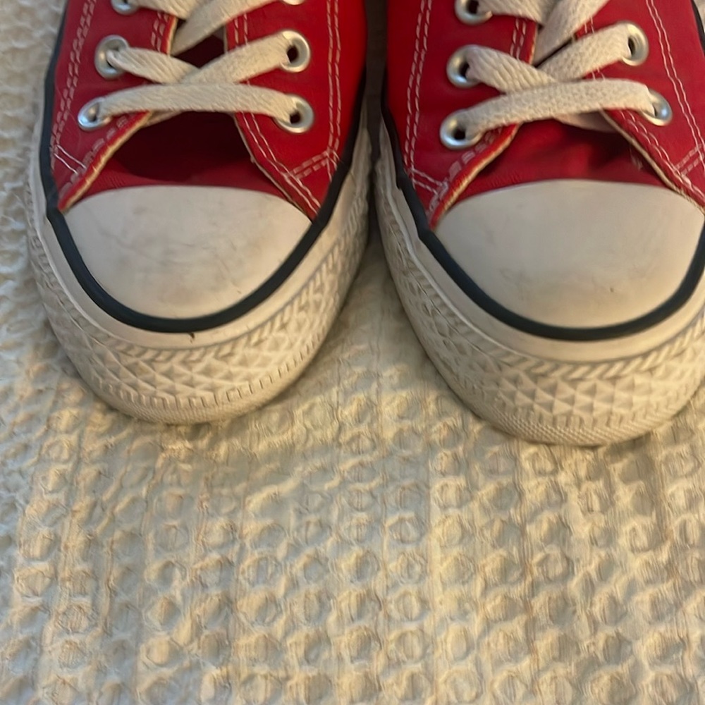 Converse All Star Low Tops Red Size 7 - Picture 5 of 7